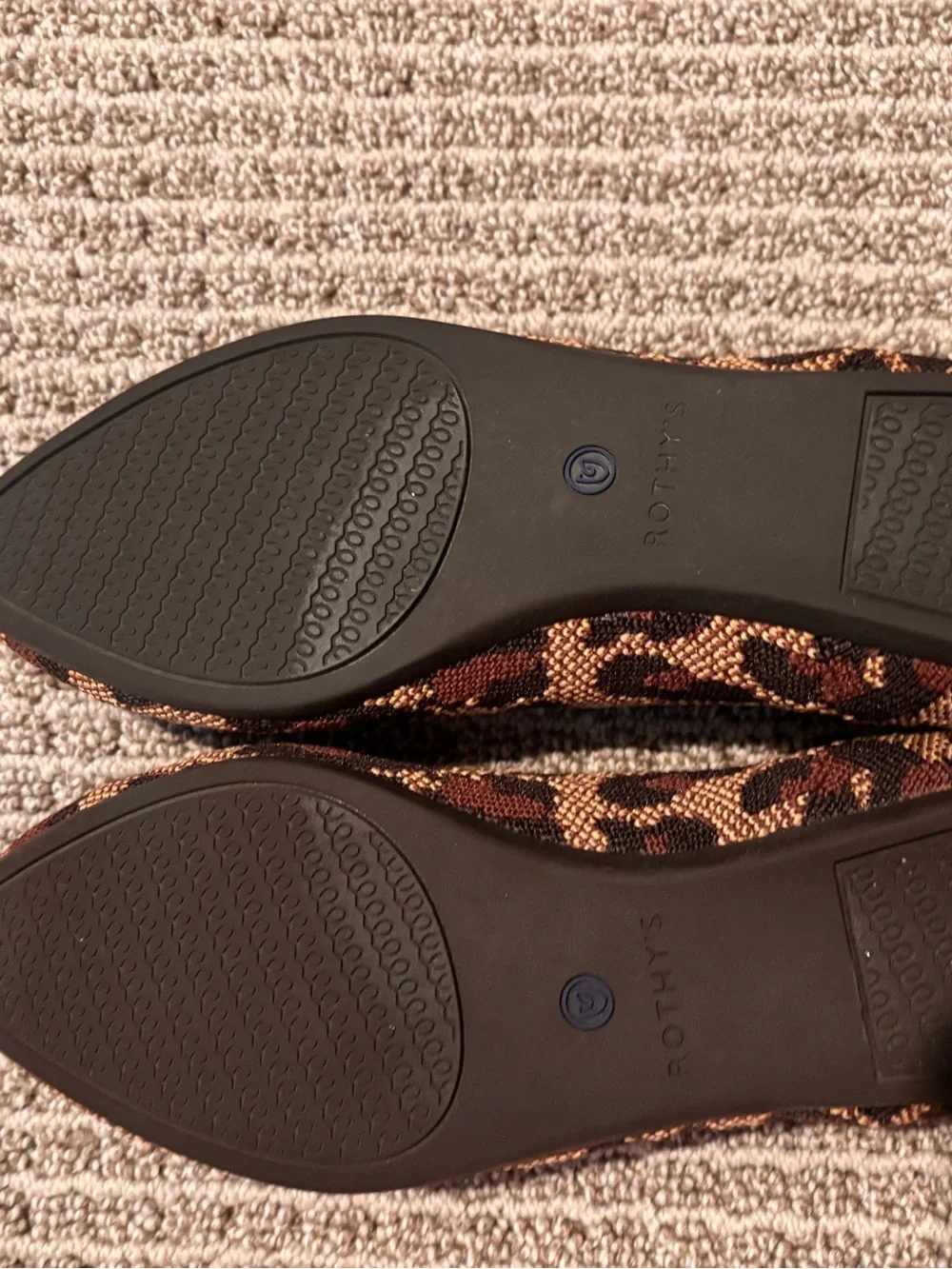 Rothy's Leopard-Print Pointed Toe Flats